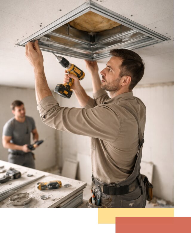 Монтаж люка в потолок из ГКЛ в Мончегорске