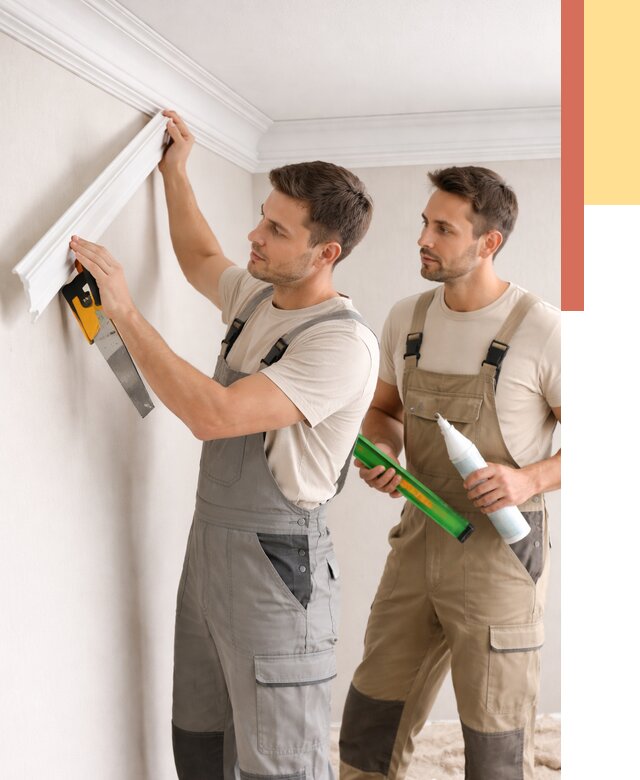 Монтаж потолочного плинтуса в Мончегорске от 2323 руб. — быстро и недорого | ОТДЕЛОЧНИК-Мнч