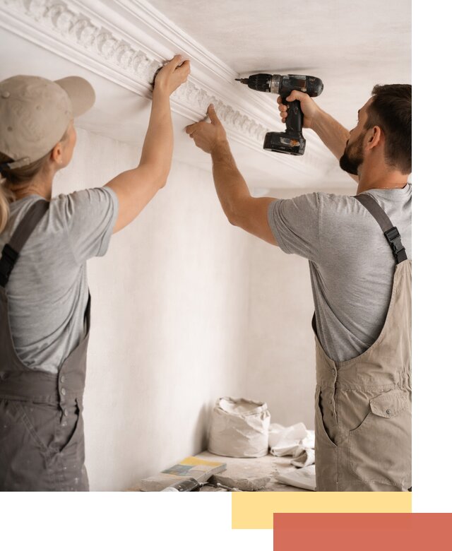 Профессиональный монтаж лепнины на потолок в Мончегорске