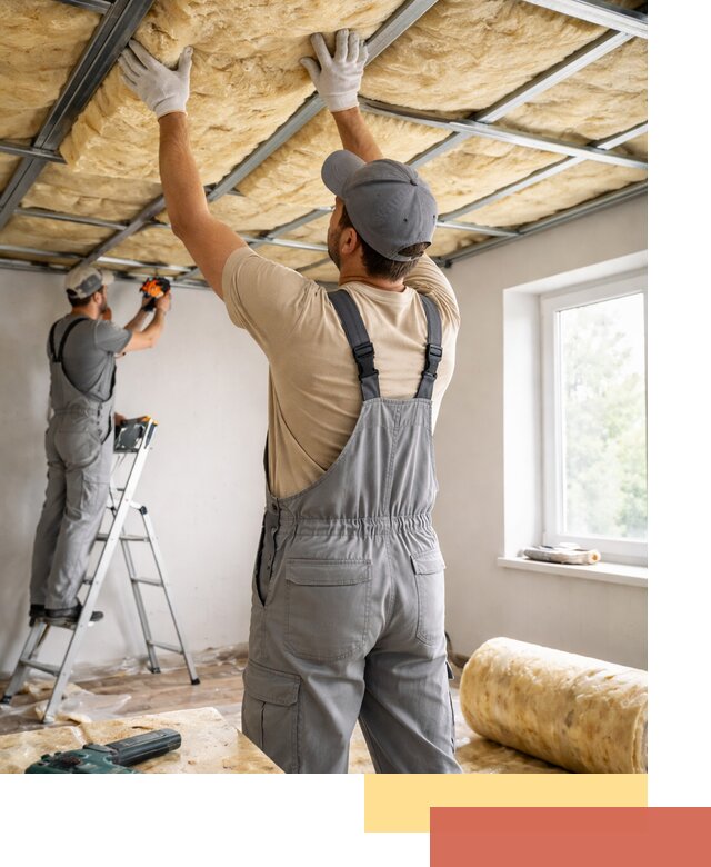 Утепление потолка под ключ в Мончегорске качественно и быстро