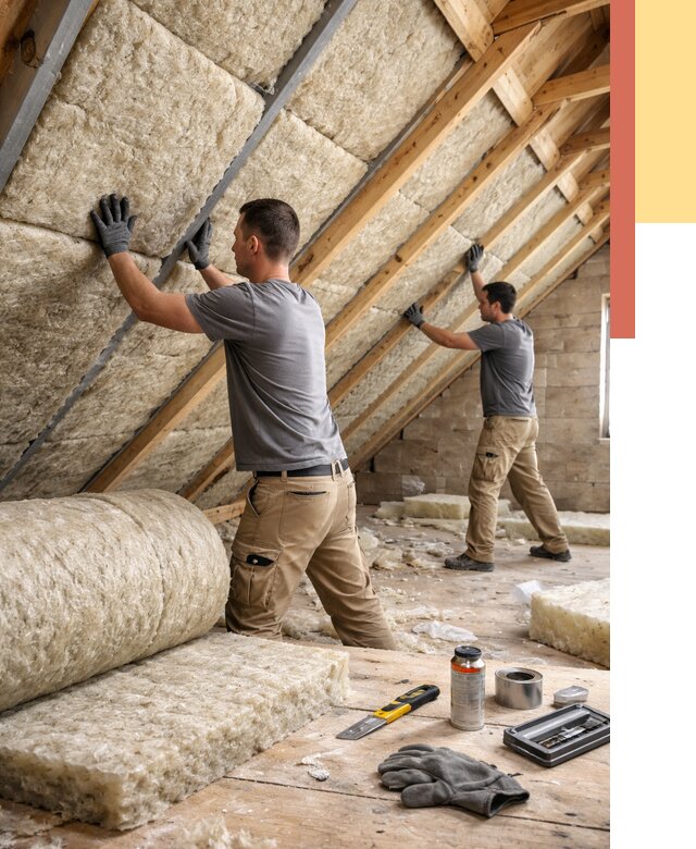 Утепление потолка минватой в Мончегорске от 1465 руб. — быстро и недорого | ОТДЕЛОЧНИК-Мнч