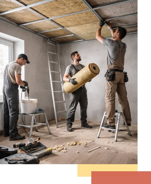 Шумоизоляция потолка в Мончегорске: профессиональный монтаж и отделка